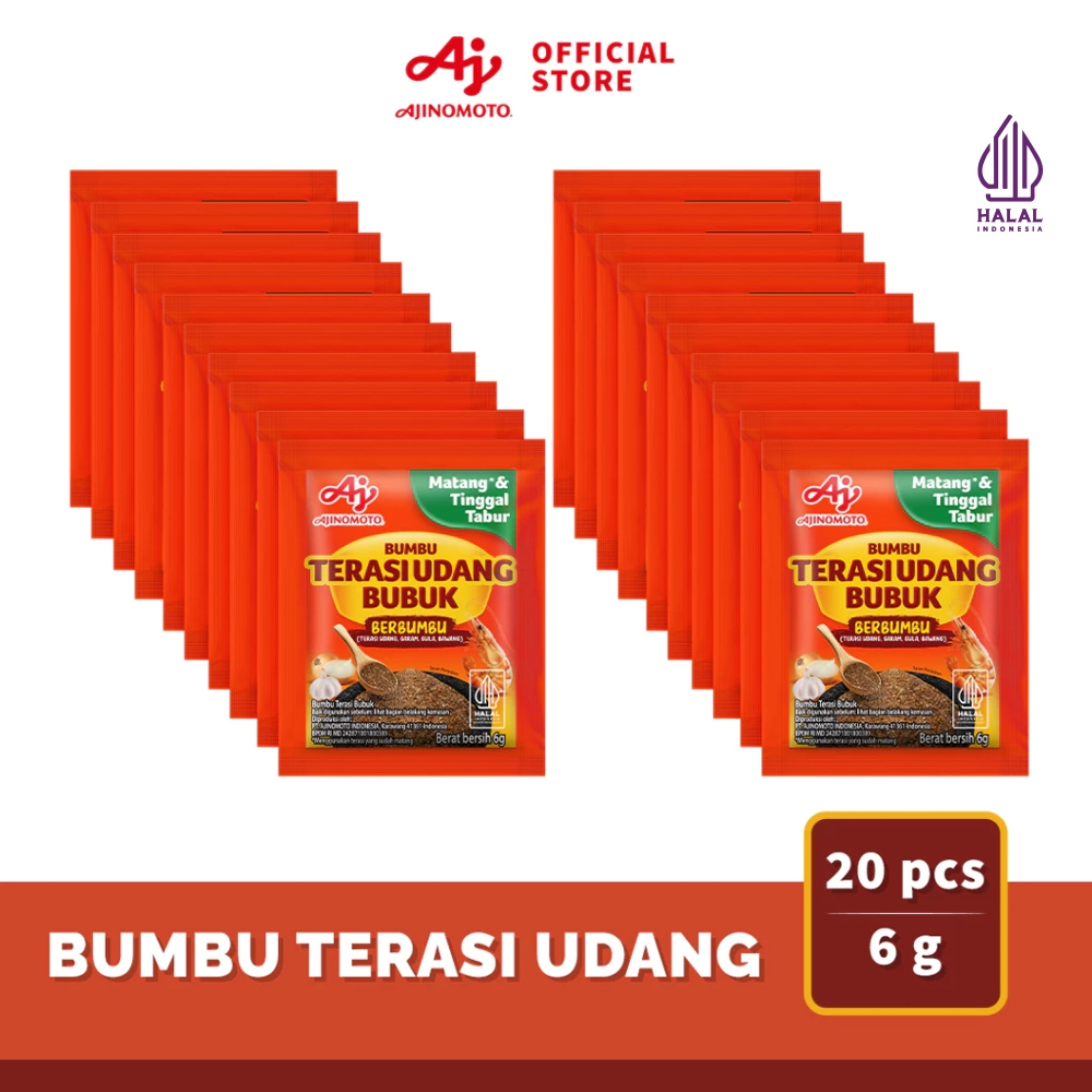 AJI-NO-MOTO® Terasi Udang Berbumbu 6g (20pcs)