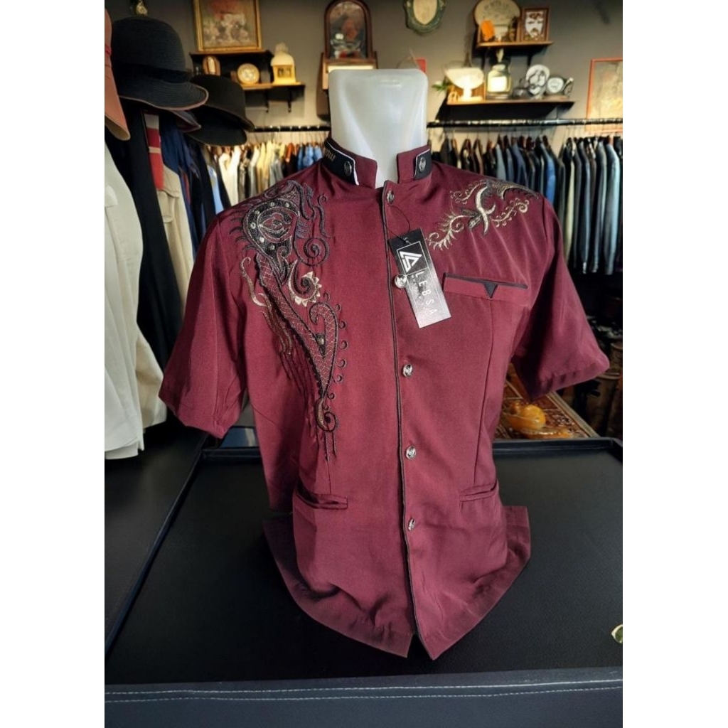 (( LEBSA MOESLIM WEAR )) JAS KOKO/JASKO/JASCO BUSANA MUSLIM PRIA LENGAN PENDEK TERBARU 2025 WARNA MA