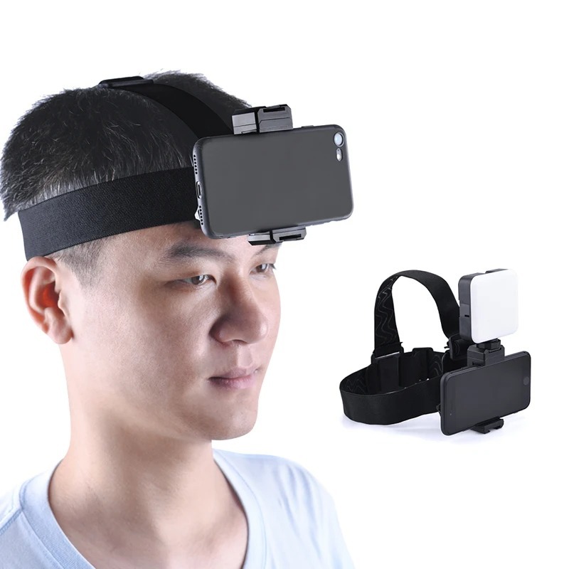 Holder Kepala Head Strap HP Tali Vlog Vloging Video Adjustable Non Slip Design Handsfree - AT26