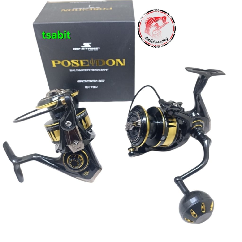 Reel go strike versus poseidon 6000hg salt water metal body