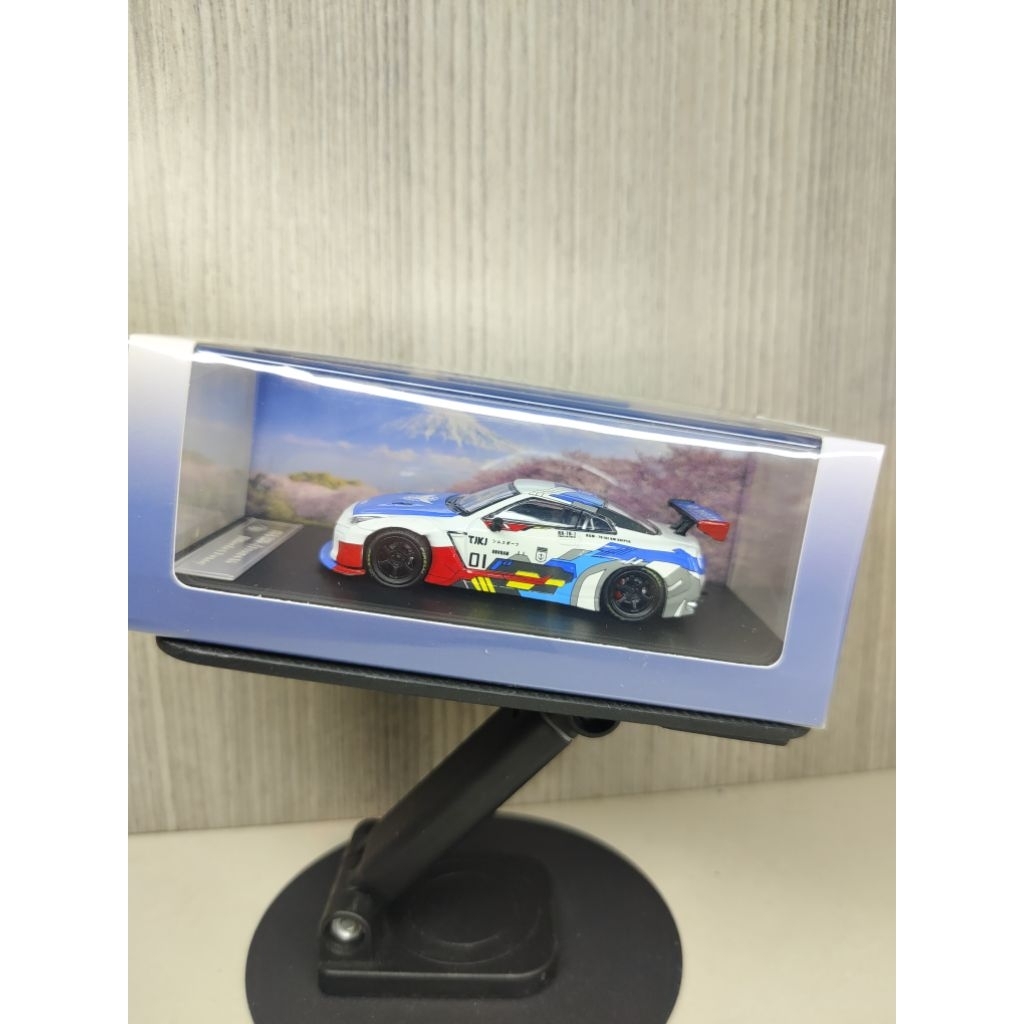FUJi  Nissan GT-R R35 Pandem Rocket Bunny Exia Gundam diecast 1/64 sealed