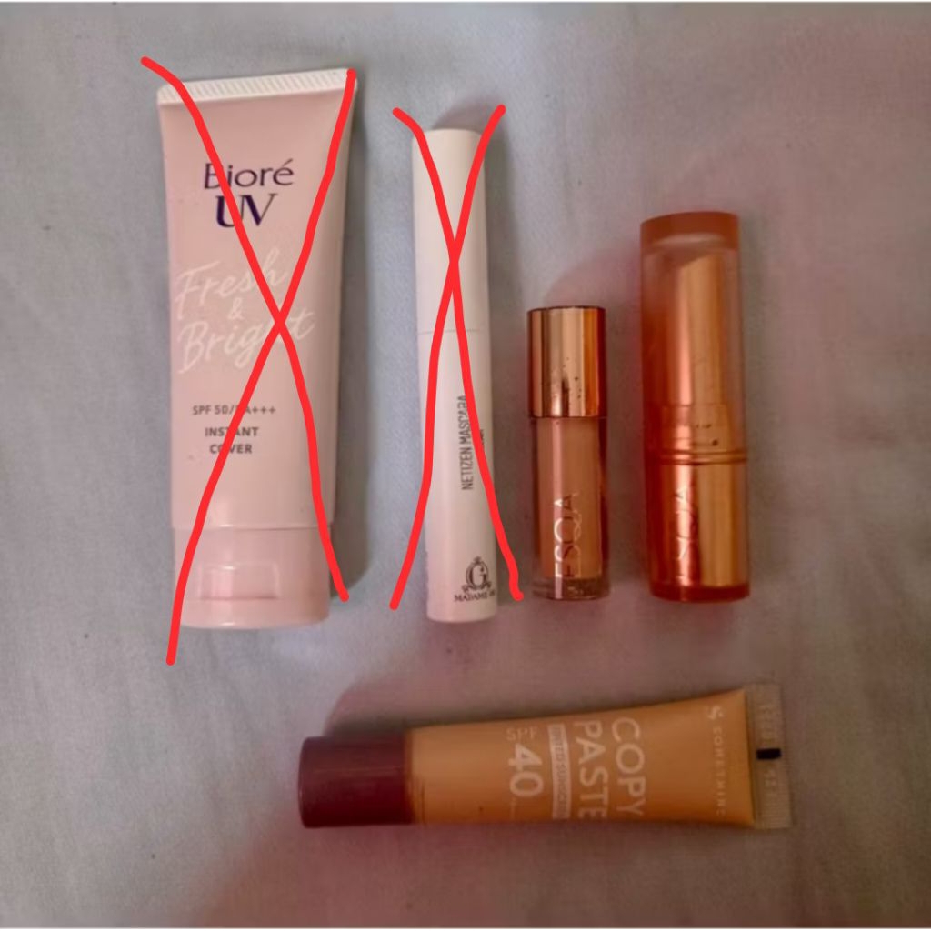 PRELOVED TAKE ALL biore tinted sunscreen madame gie netizen mascara clear esqa flawless liquid conce
