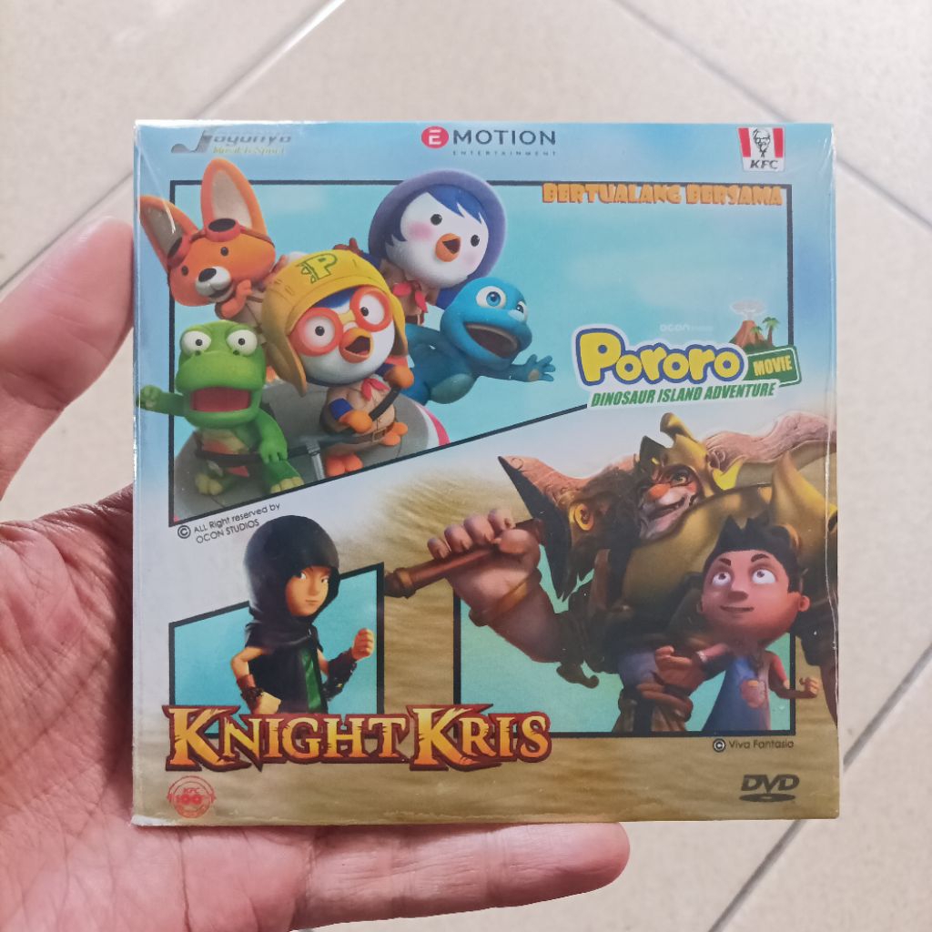 DVD Original Combo Film Pororo dan Knight Kris