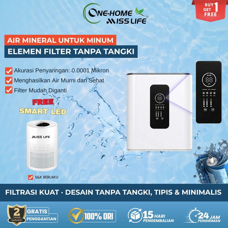 Miss Life Filter Air RO 600G Berkualitas Tinggi Tahan Lama Anti Sumur Keruh Anti Zat Besi Tinggi Ant