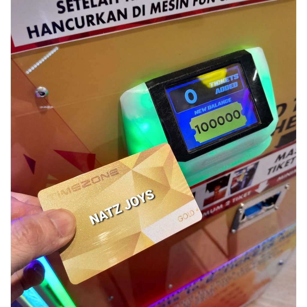 100.000 E-Ticket dengan PowerCard Timezone Gold Bisa Di Registrasi Ke Fun App Timezone