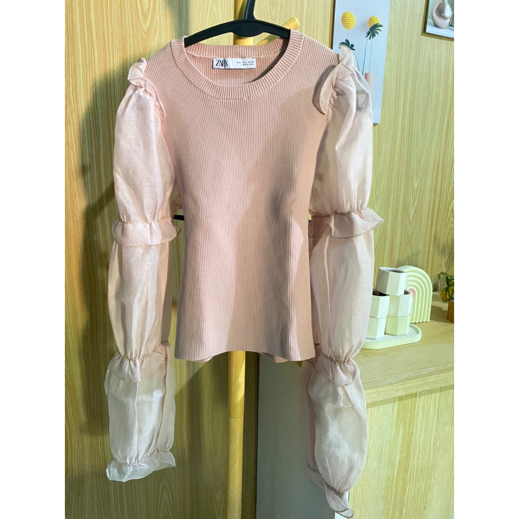 preloved knit zara like new/ zara /baju atasan wanita