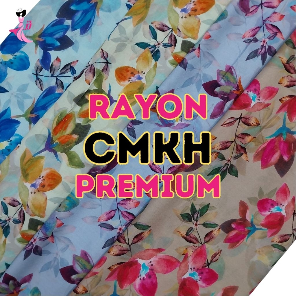 [CMKH] Rayon viscose premium / rayon viscose kembang / rayon viscose / kain viscose gamis / kain ray
