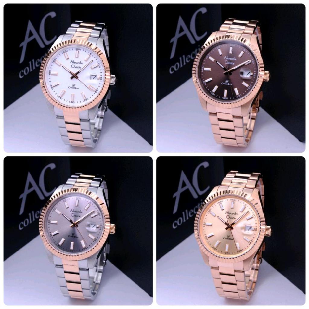 Jam Tangan Pria Alexandre Christie AC 1100 / Ac1100 Model Balok Original - NEW PRODUCTION