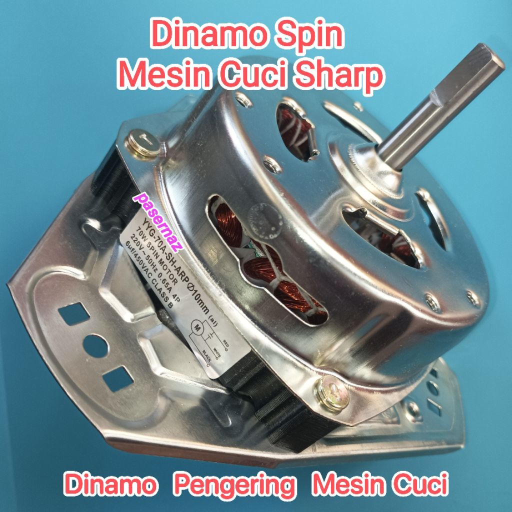 SHARP | Dinamo Pengering Mesin Cuci | Motor Spin Mesin Cuci | Dinamo Spin Mesin Cuci