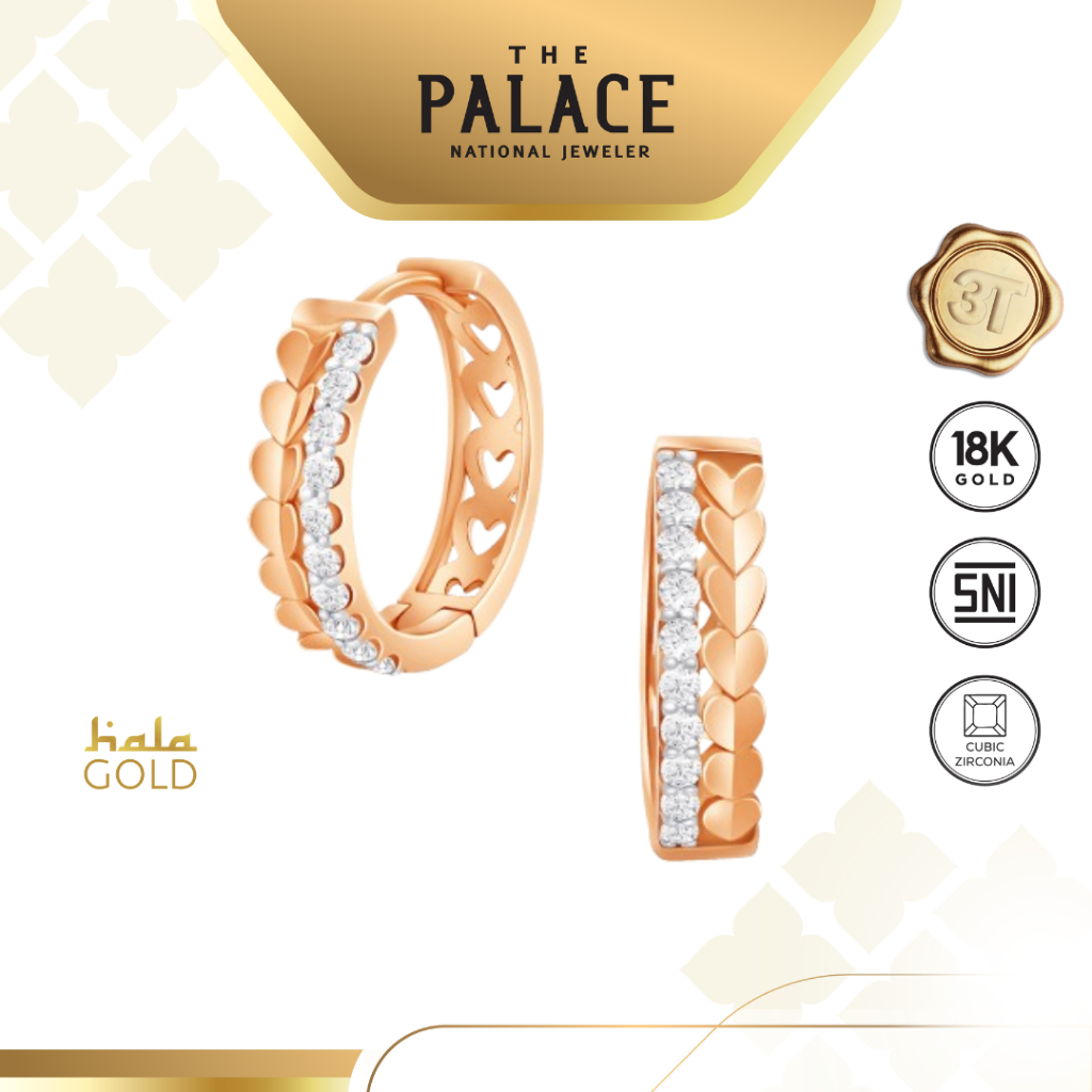 Hala Gold Cinta Collection Earring / Anting Wanita