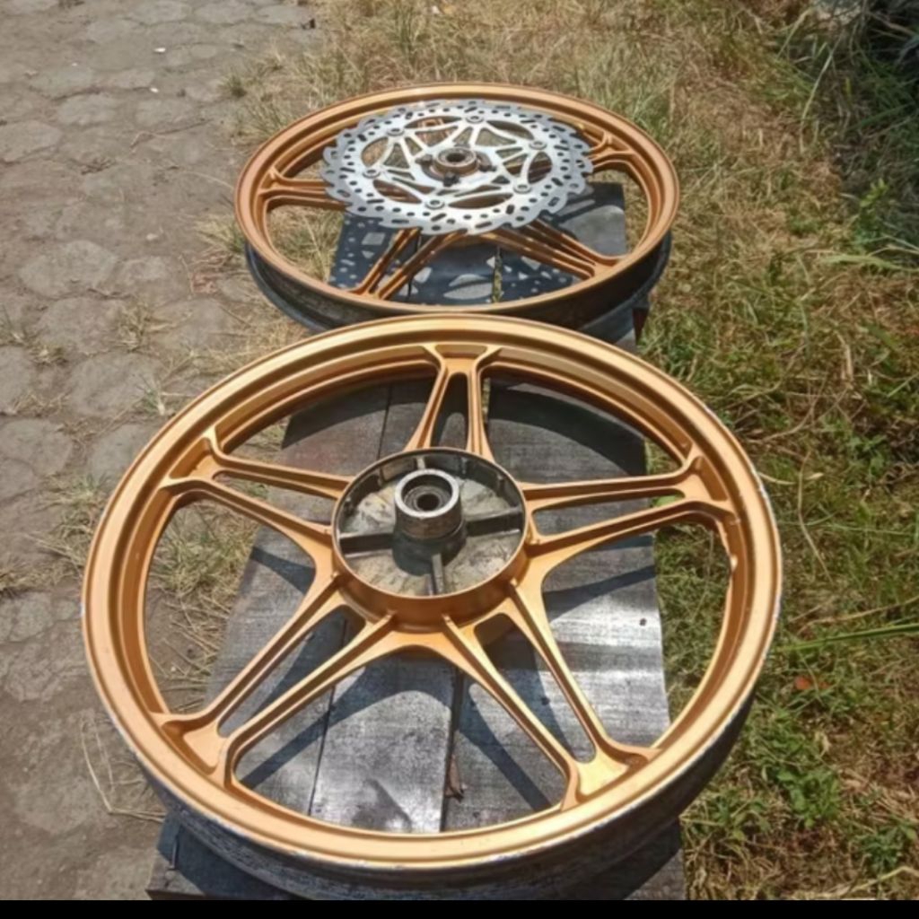 VELG DEPAN BELAKANG SUZUKI THUNDER 125 ASLI ORIGINAL COPOTAN