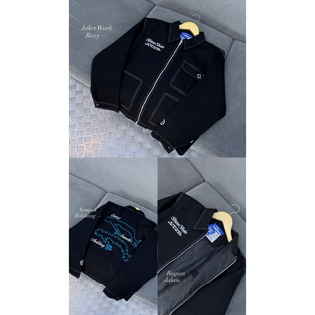 Jaket Work Boxy Fit - Jaket Work Boxy Tebal