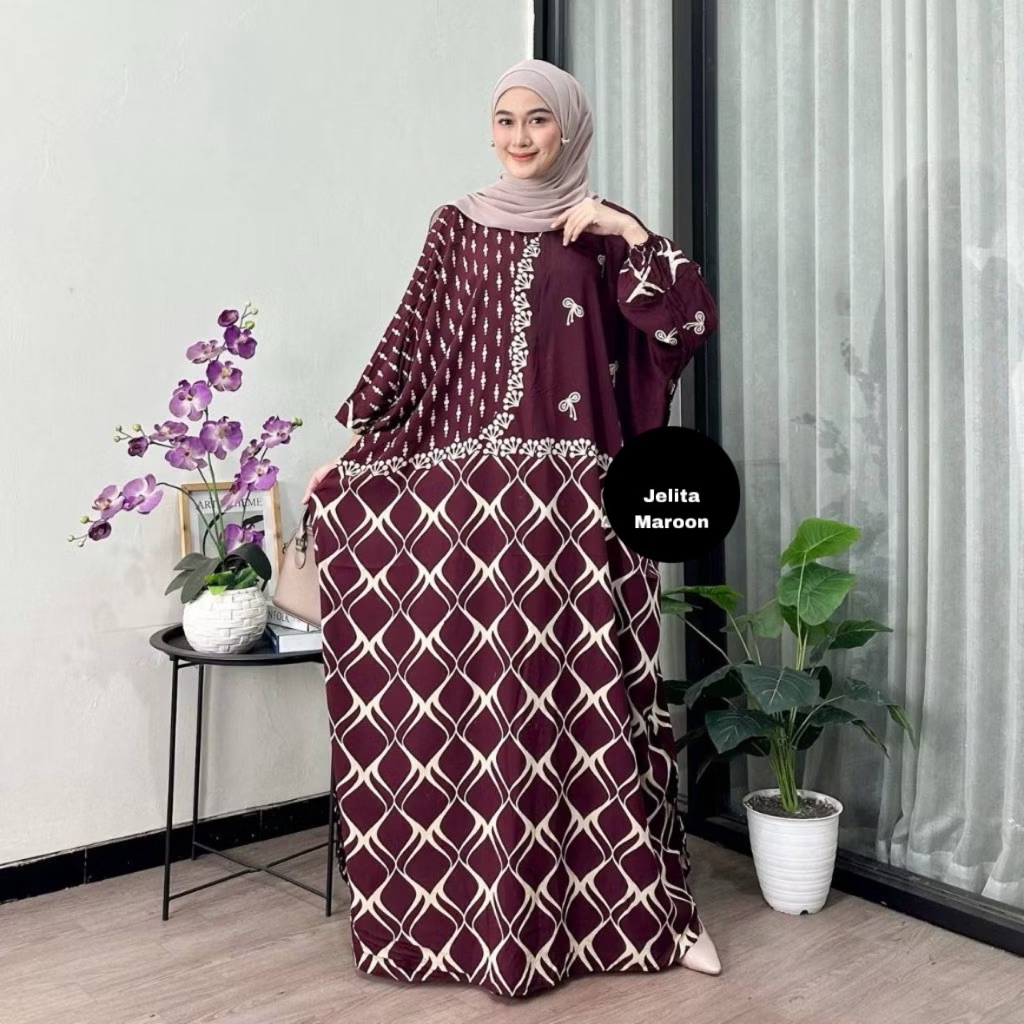 KAFTAN JELITA RAYON PREMIUM BUSUI KAFTAN BUSUI HOMEDRESS