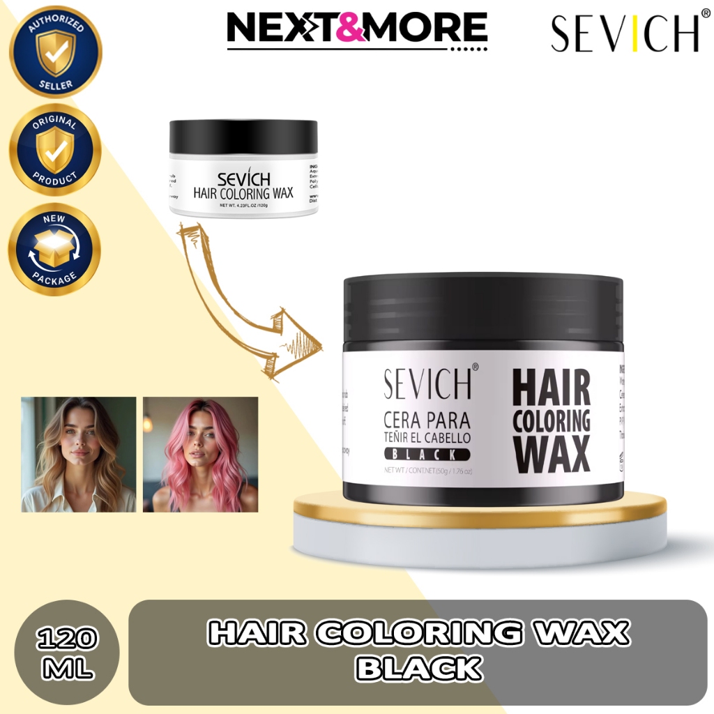 Sevich Original Hair Wax Gel Rambut Pomade Clay Hair Styling Pewarna Rambut Temporary Tidak Permanen