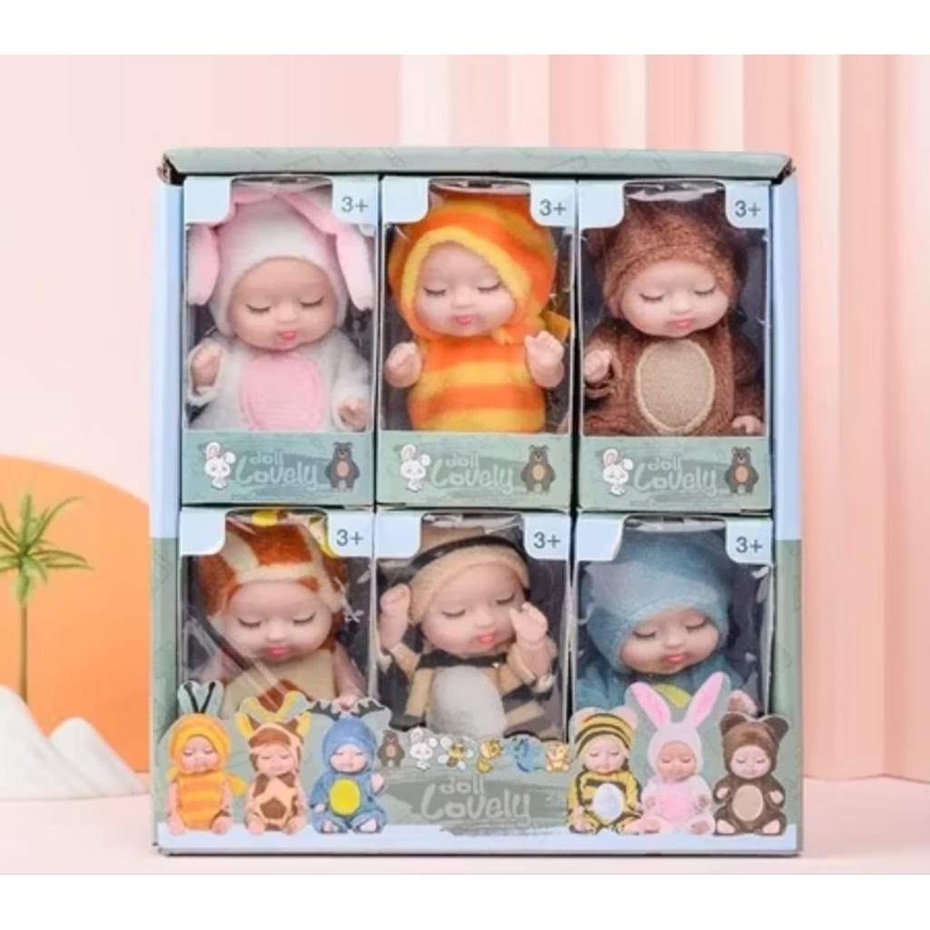 MAINAN BONEKA BAYI TIDUR MINI REBORN LUCU IMUT