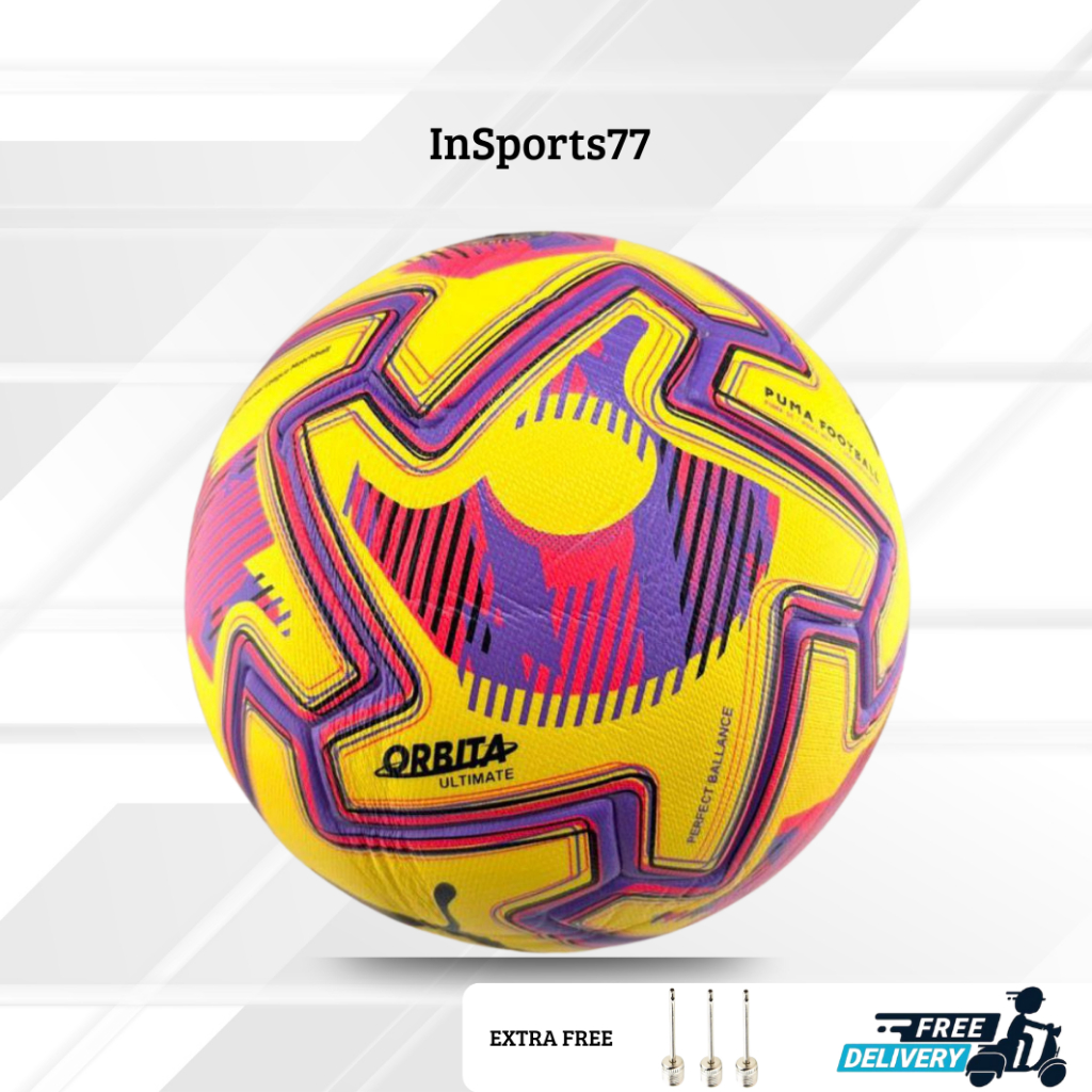 Bola Sepak Officiall premier league press size 5 premium bonus jaring pentil