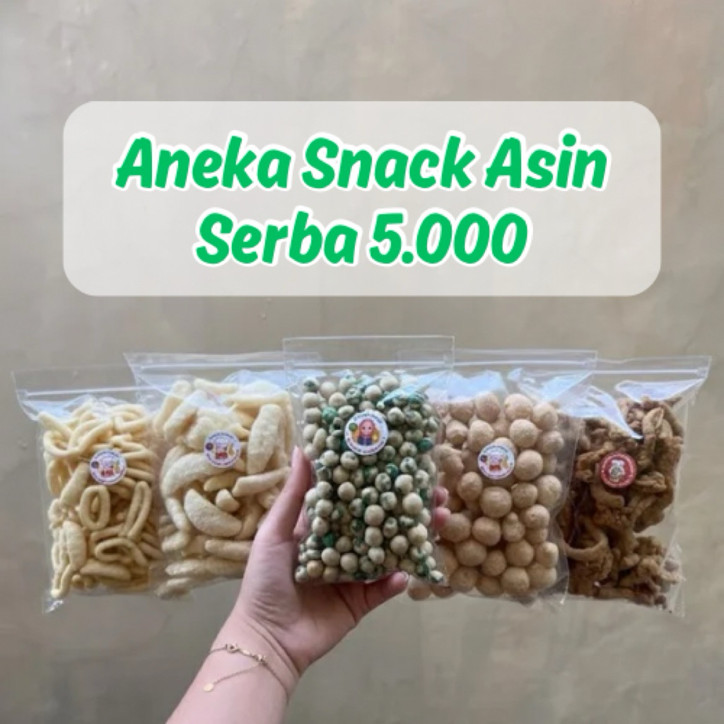 Serba Asin Cemilan Camilan 5 Ribu / Aneka Jajanan Serba 5000 / Snack Kiloan Eceran Makanan Ringan