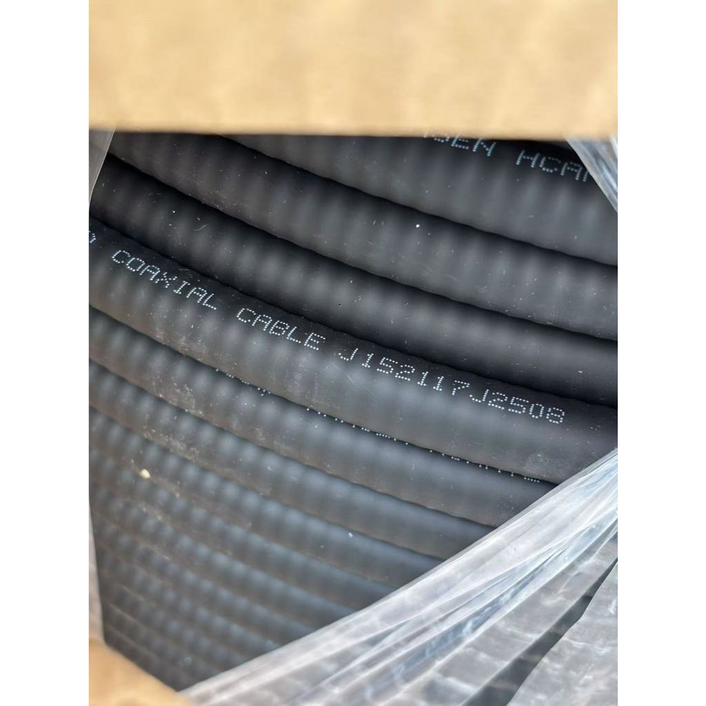 Kabel 4/8 inch D10 1/2S FSJ4 merek Hansen Baru Coaxial Heliax feeder 50 Ohm 50Ohm 1/2 S 4/8inch 10D 