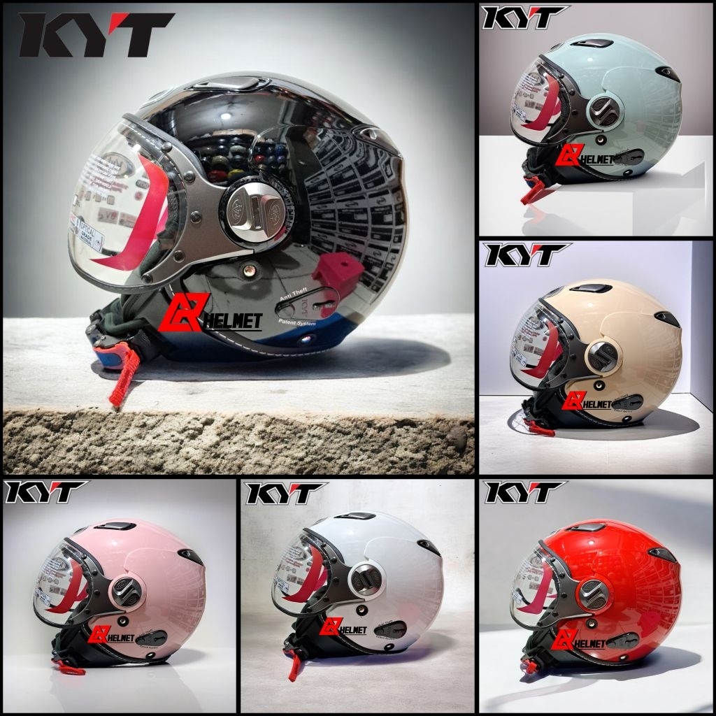 Helm KYT ELSICO SOLID / Helm classic / helm retro kyt original