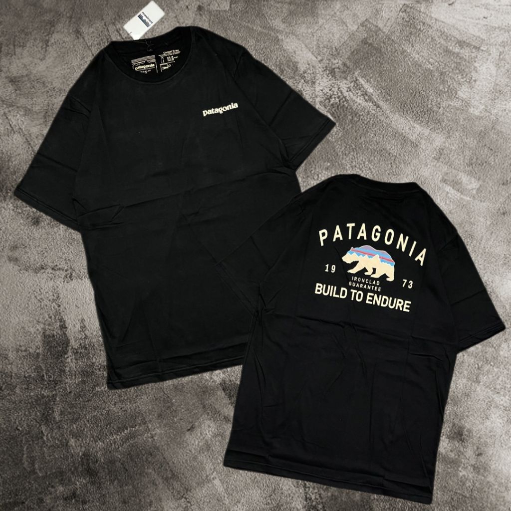 PATAGONIA T-Shirt Kaos Branded Lengan Pendek Cotton Combed 24s Super Premium Original Quality Ukuran