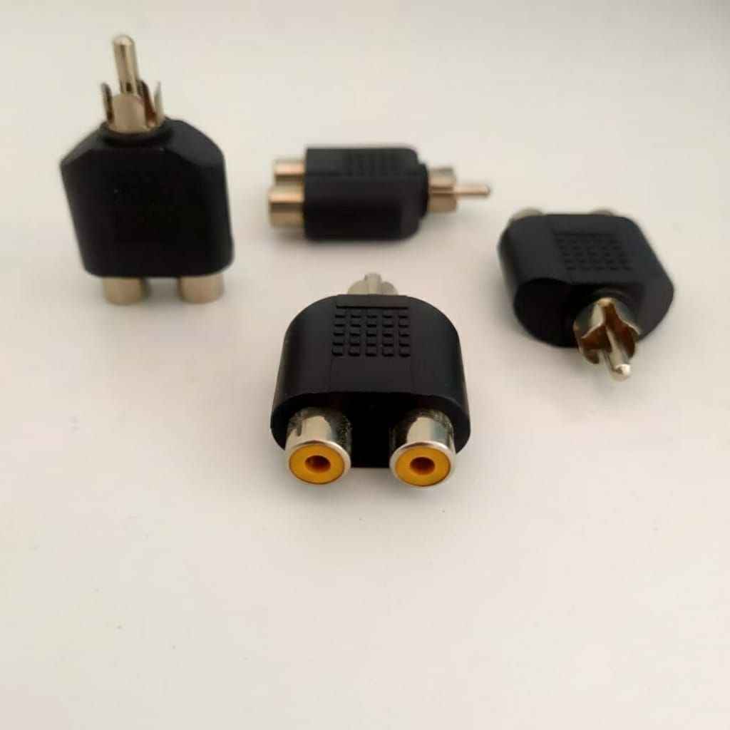 JR 3557 T Jack RCA Converter Jack RCA to 2 Cover RCA Y RCA Jack AV T RCA Spliter Jack Video