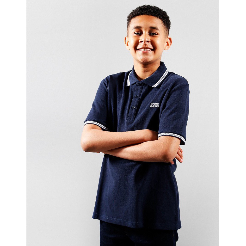 Hugo Boss Kids Boys Polo Shirt Navy
