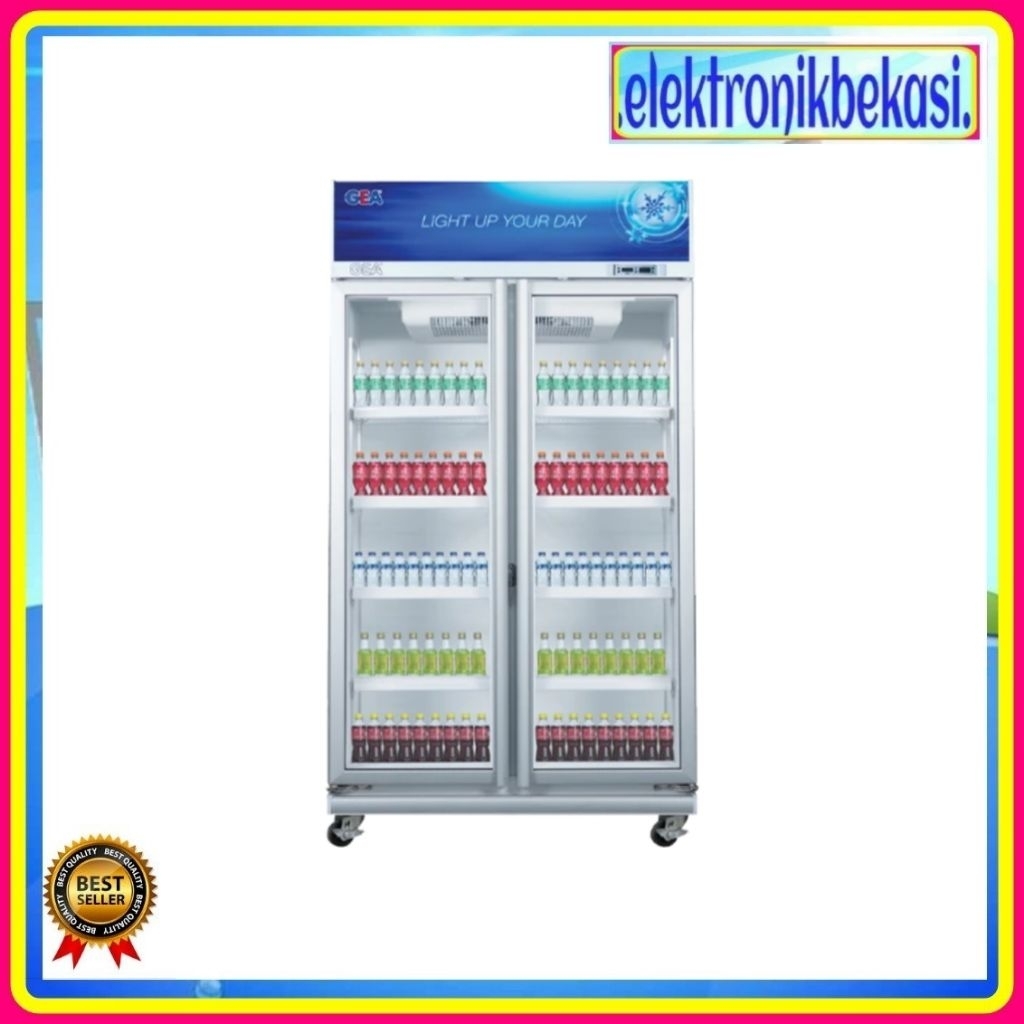 SHOWCASE GEA EXPO 1050 / LEMARI PENDINGIN GEA 1050 LITER 2 PINTU / GEA EXPO-1050 SHOWCASE CHILLER