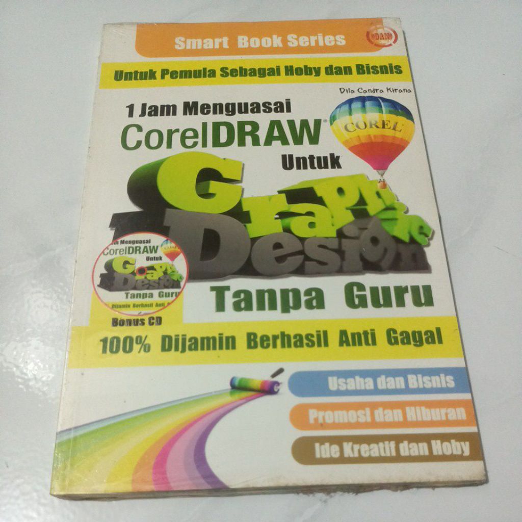 buku 1 jam menguasai coreldraw untuk desain grafis