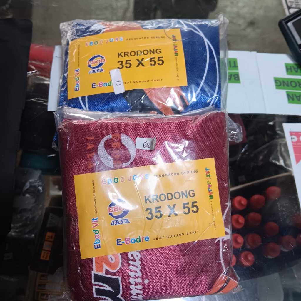 KRODONG EBOD 50X65 SANGKAR KOTAK - Cocok Untuk Burung BAHAN SATIN WARNA RANDOM