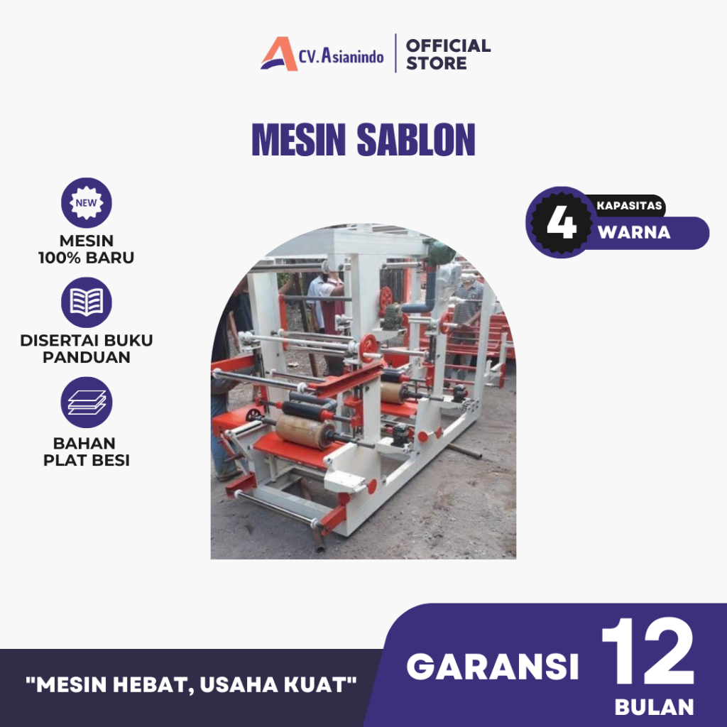 4 Warna Mesin Sablon Plastik Asianindo (Rotogravure)