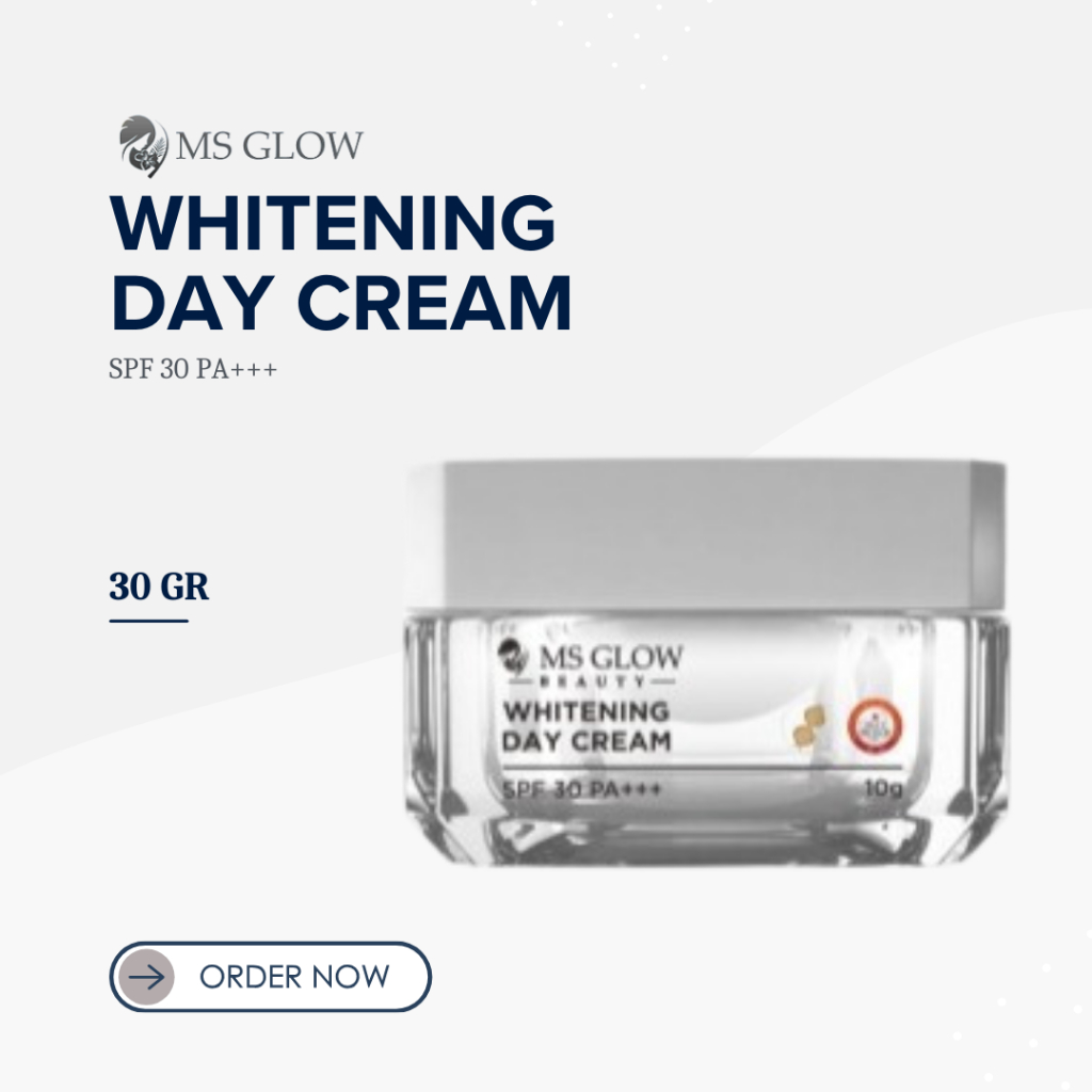 Whitening Day Cream Ms Glow Original - Krim Siang Ms Glow Official - Day Cream Ms Glow Original 100%