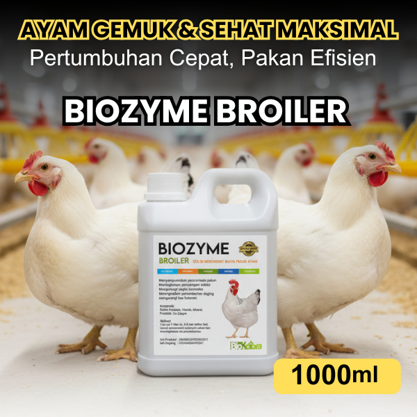 BIOZYME BROILER Suplemen Ayam Broiler Pertumbuhan Cepat Penyerapan Nutrisi Maksimal Efisiensi Pakan 
