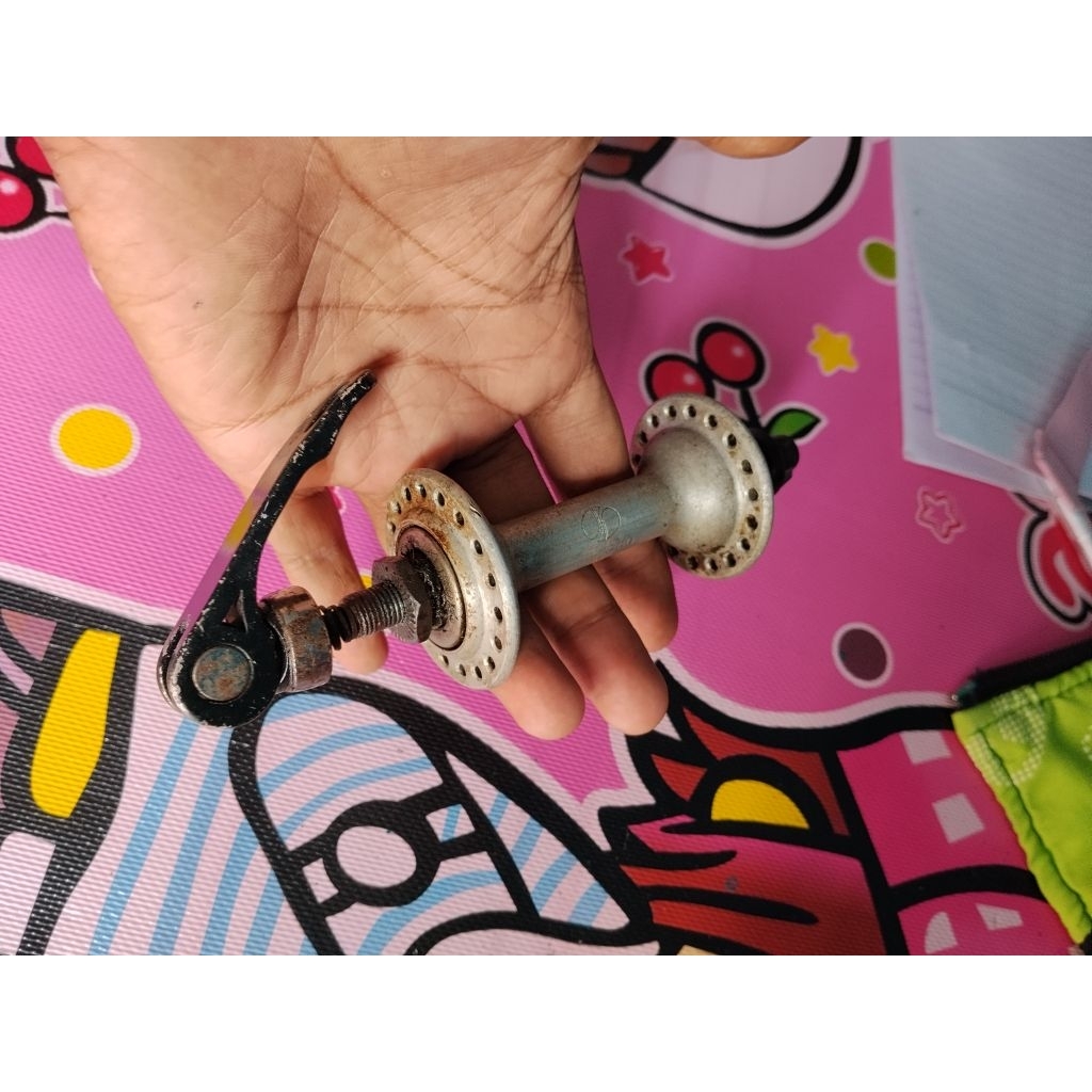HUB DEPAN SEPEDA ALLOY LOBANG 36 HOLES QR SHIMANO VIA