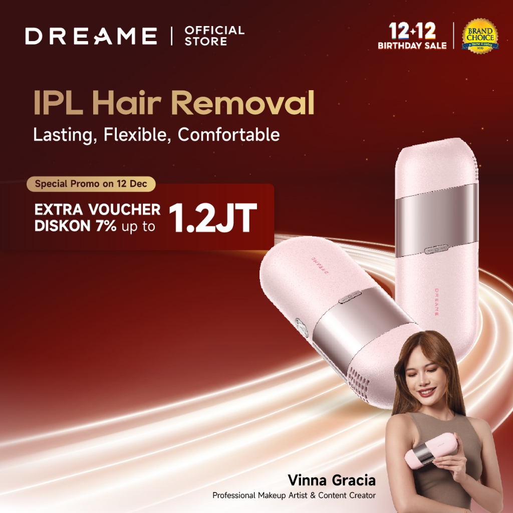 Dreame Sapphire IPL Hair Removal Cooling System Portable | Alat Penghilang Bulu