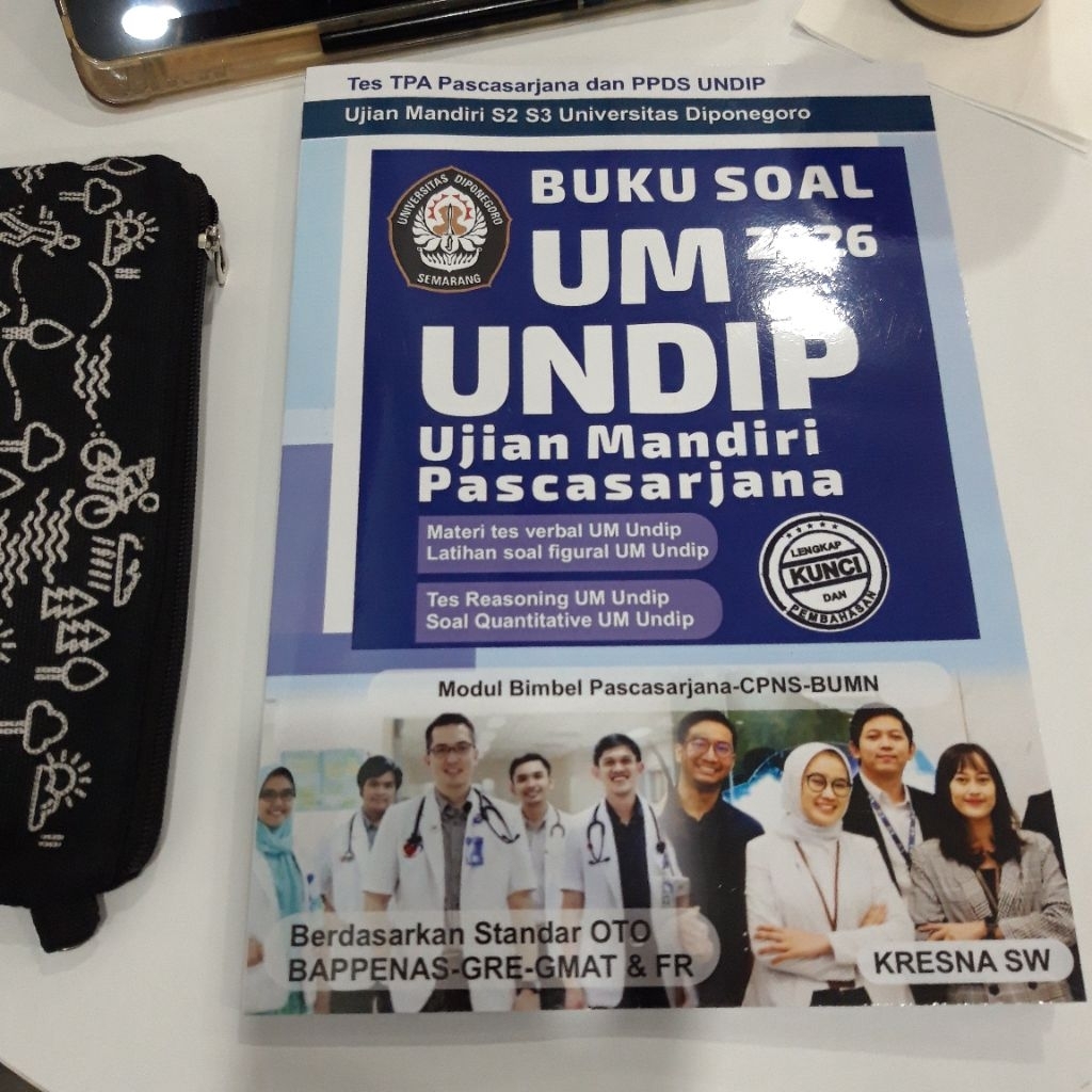 Buku Soal UM UNDIP Tes Masuk Pascasarjana Pasca Paska Sarjana S2 S3 ekstensi D3 ke S1 TPA PPDS Spesi