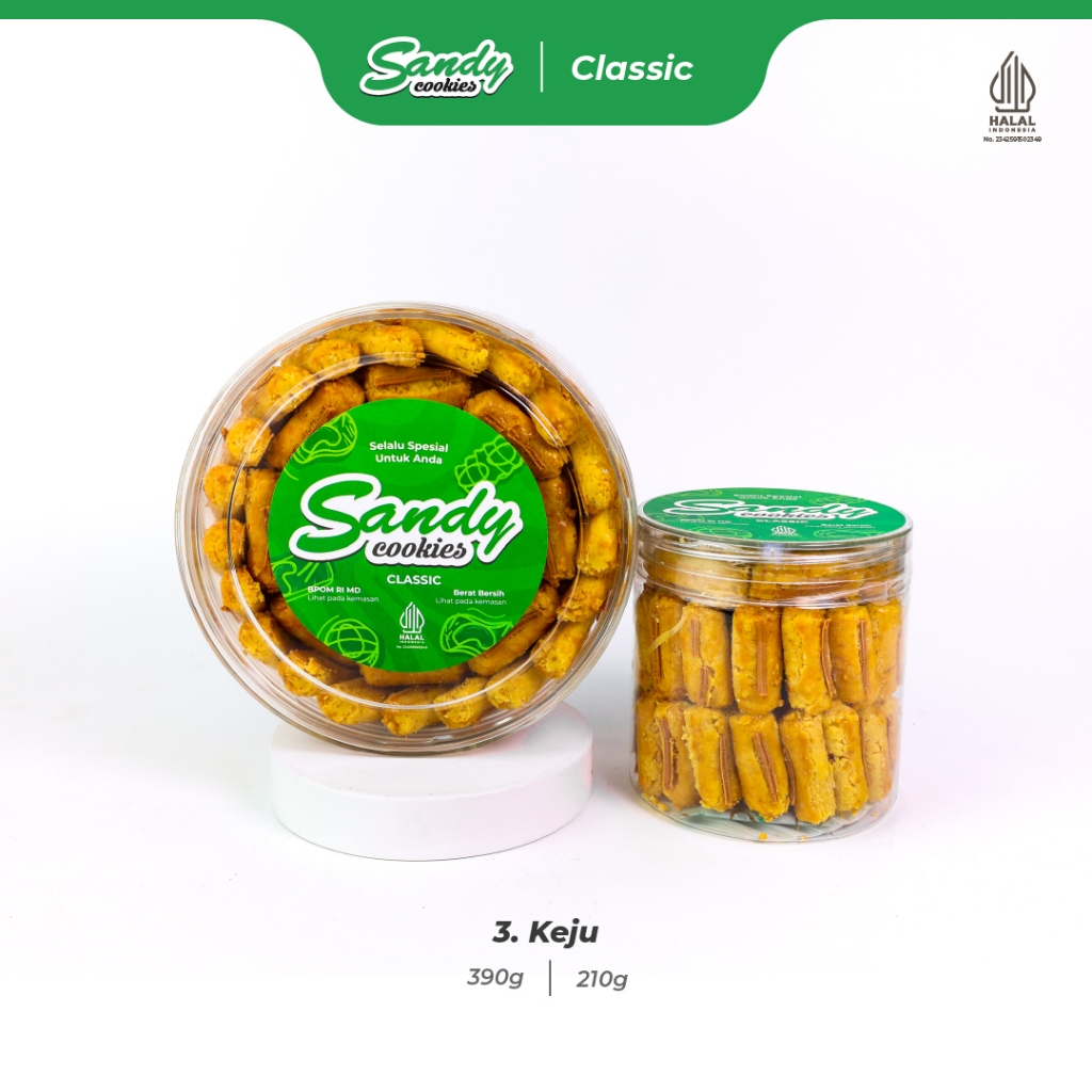 3. Keju - Kue Kering Sandy Cookies Classic