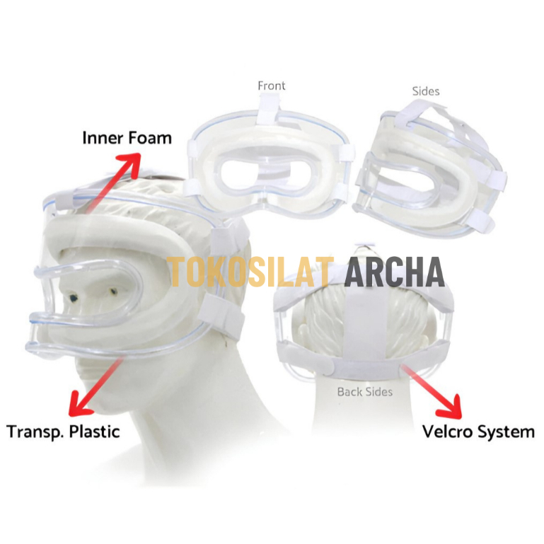 FACE MASKER KARATE TKD (PELINDUNG WAJAH KARATE) / HLEM KARATE TKD ORIGINAL