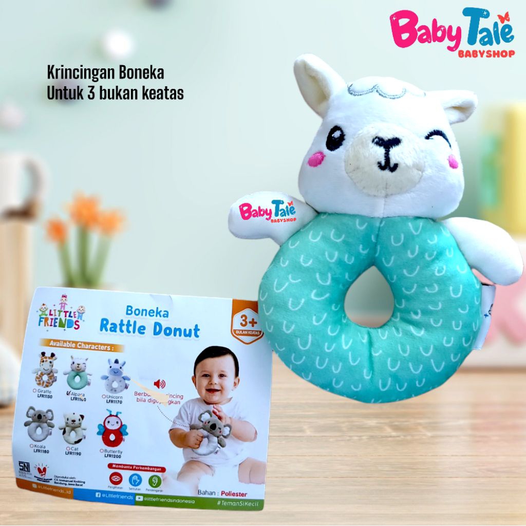Little Friends Kerincingan Boneka Rattle Donut | Rattle Stick