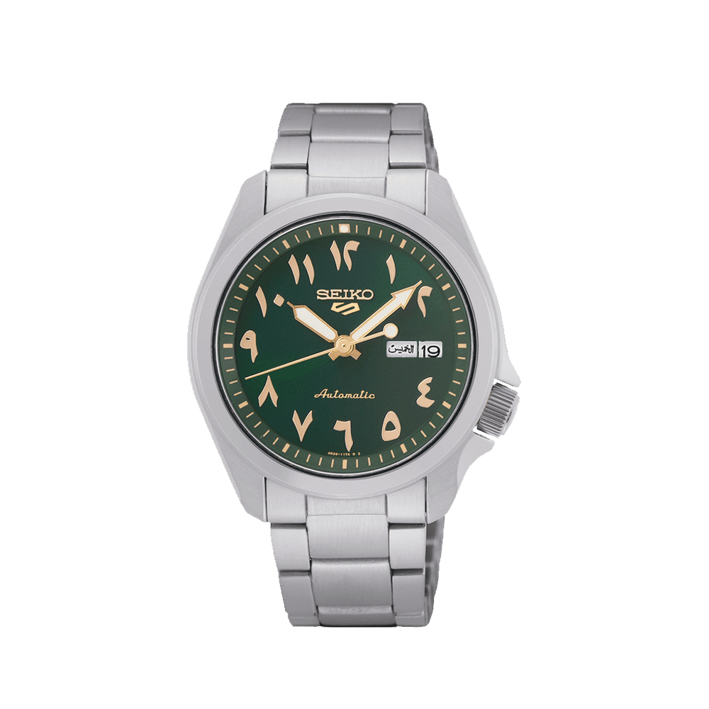 Seiko 5 SRPH49K1 SRPH49 Rare Sunbrust Green Arabic Dial