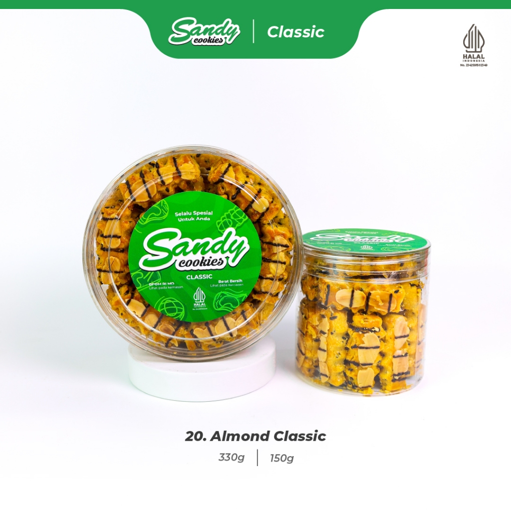 20. Almond Classic - Kue Kering Sandy Cookies Classic