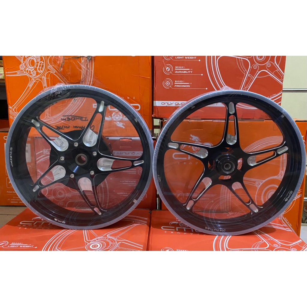 VELG CMG BINTANG LAUT MG 500 RING 14×185/215 HITAM BEAT SCOOPY VARIO 110 GENIO