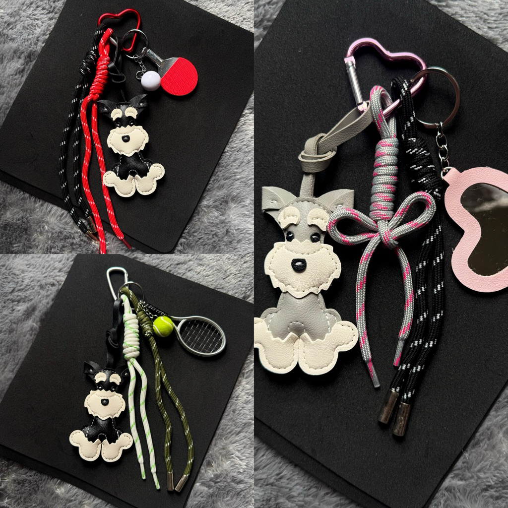 SALE NEW ITEM Gantungan Tas Kulit Bag Charm Leather Baseball Tennis Key Pendant Key Chain Gantungan 