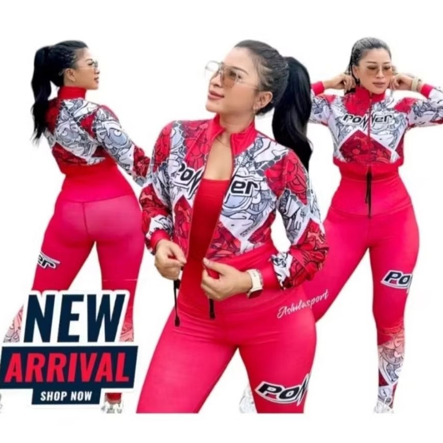 SETELAN OLAHRAGA WANITA SXB POWER ACTIVE