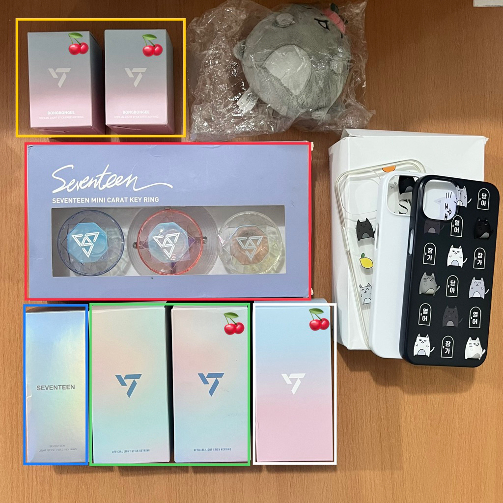 seventeen lightstick ver.2 keyring caratbong mini keyring