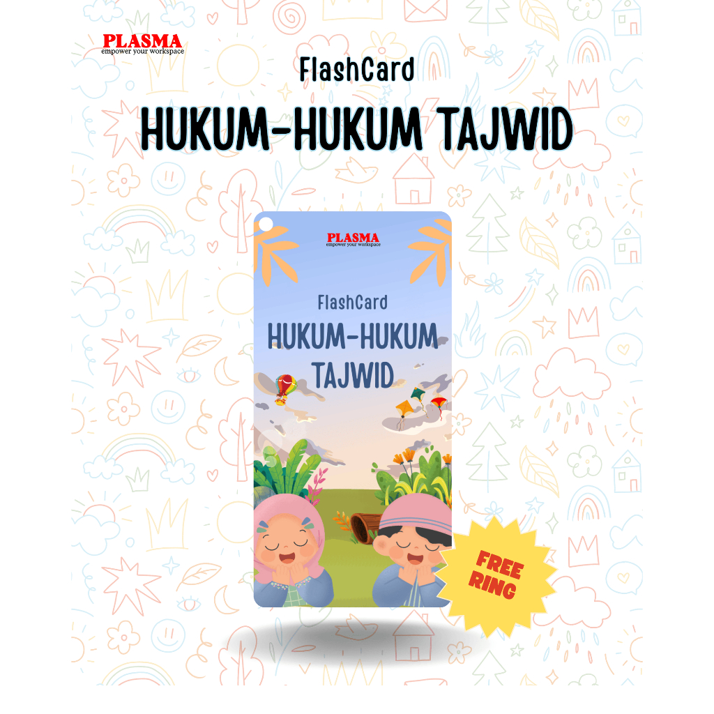Flashcard Edukasi Hukum Tajwid FlashCard Tajwid Anak Cara Mudah Belajar Hukum Bacaan Al-Qur'an