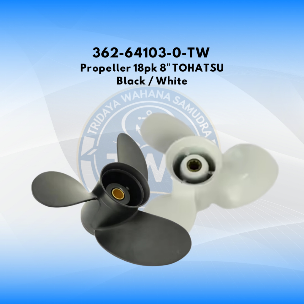 362-64103-0-TW Propeller 18pk 8" Tohatsu - Baling-baling mesin tempel tohatsu
