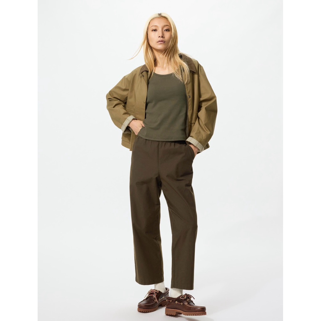 Uniqlo Cotton relax ankle pants