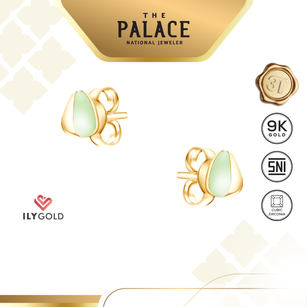 ILY GOLD Sugar Rush -  Bento Stud Earrings / anting