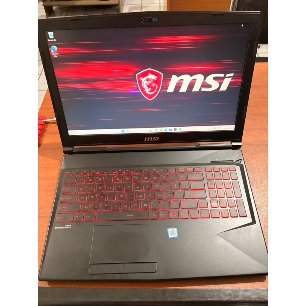 MSI GL63 8RD second fullset segel, core i7 gtx1050ti