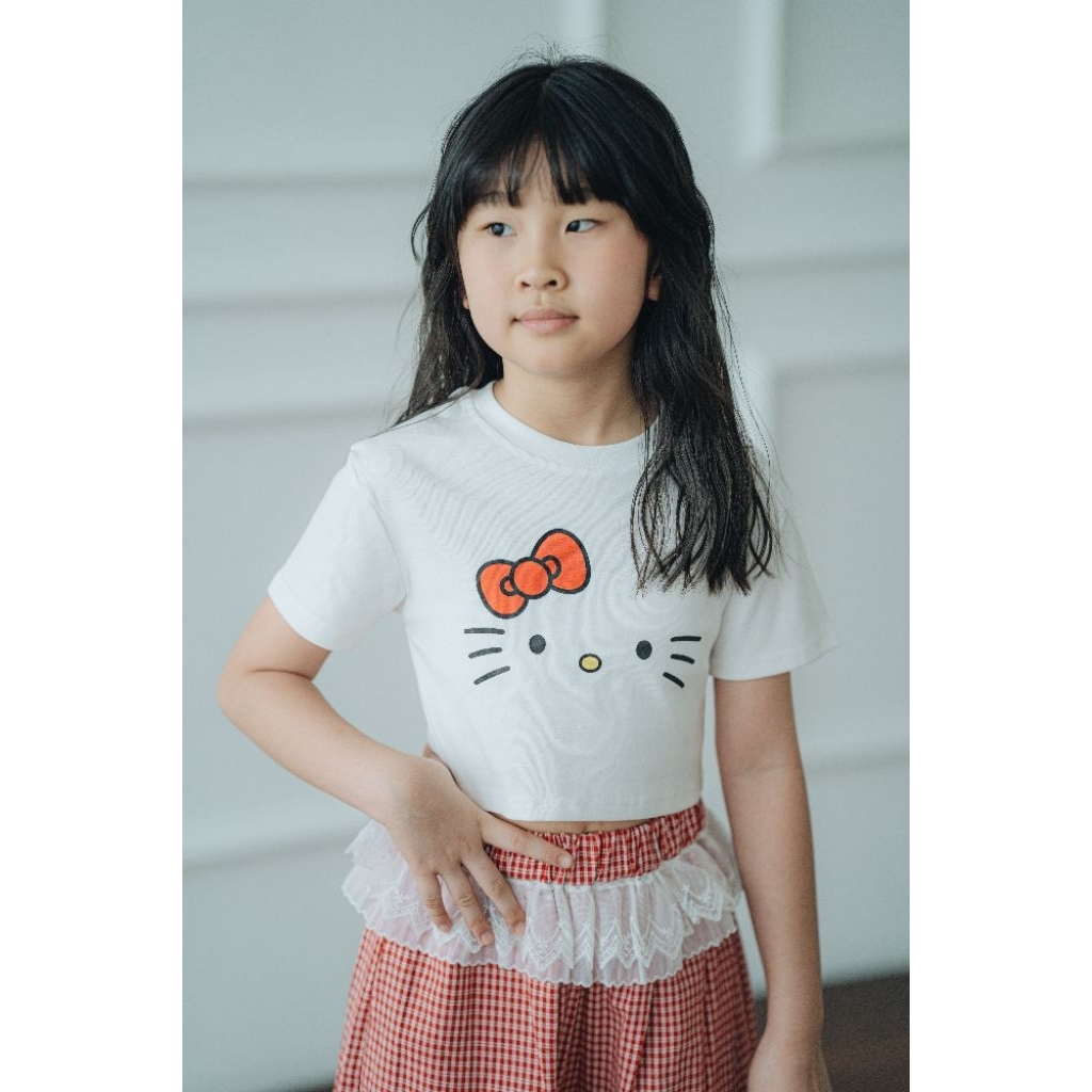 lunna Korea crop top 2972 anak perempuan 4-12y